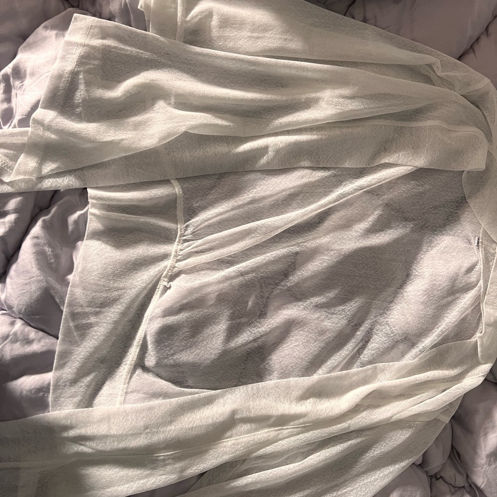 Sheer Cream Cardigan